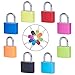 Padlock (8 Pack) Small With Key for Luggage, Backpack, Gym Locker, Suitcase, Classroom Matching Game and More - 8 Colors