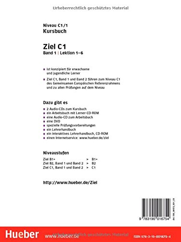 Ziel C1 Band 1 Lektion 1 6 Deutsch Als Fremdsprache Kursbuch C1 Kursbuch Band 1 Amazon De Dallapiazza Rosa Maria Evans Sandra Fischer Roland Schumann Anja Winkler Maresa Bucher