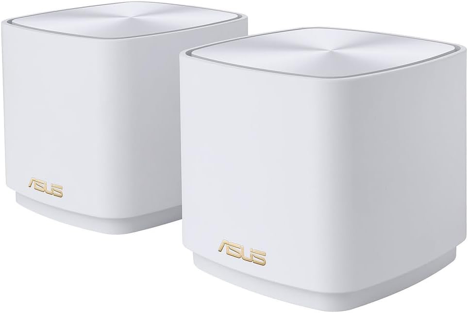 ASUS ZenWiFi XD5 2-Pack AX5400 AX3000 Dual Band Mesh Wi-Fi 6 System White
