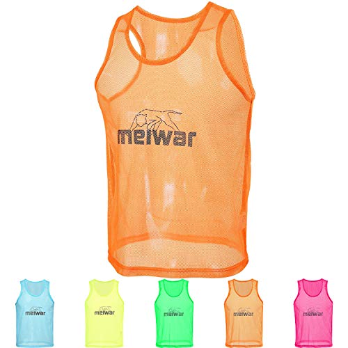 meiwar Leibchen - 10er Set Trainingsleibchen I Größe XL I Orange