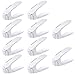 femor Shoe Slots Organizer, Adjustable Shoe Rack Shoe Organizer - Double Layer Stack - Space Saver Storage Rack Holder 10-Pack (9.8Inch，White)