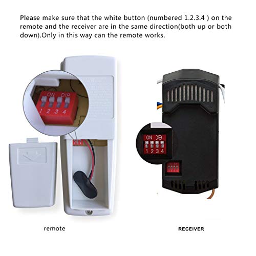 해외구매대행 Universal Ceiling Fan Remote Control And Receiver Complete Kit Replace Hampton Bay Harbor Breeze Hunter Work With Any 3 Speed Ceiling Fan