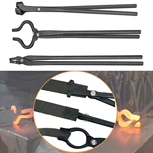 Knife Making Tongs Set Bladesmith Blacksmith Tong Tool Kit Vise