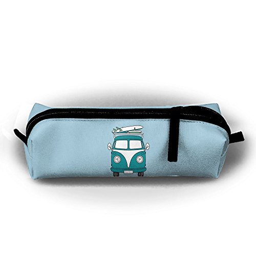 Funny Student's Fascinating Cartoon Bus And Surf Board Pencil Case For Children Cool Pencil Bags