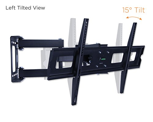 Mount-It-MI-484C-Articulating-Corner-Mount-for-TV-Premium-Swivel-Full-Motion-Wall-Bracket-for-37-63-inch-Screen-LCD-OLED-Plasma-4K-Flat-Panel-Screens-VESA-up-to-800x400-132-lb-Capacity-Black