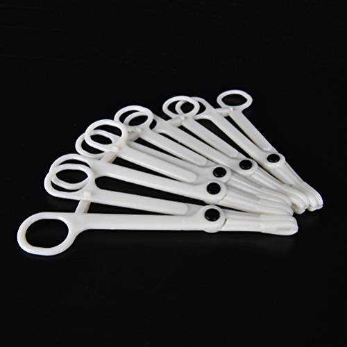 Eshylala 5 Pcs Septum Ear Nose Lip Tongue Navel Plastic Forcep,Clamp Plier Body Piercing Kit,Nose Septum Forceps - Thumbnail 2
