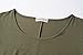 LARACE 3/4 Sleeve Shirts for Women Plus Size Tunic Dressy Top Loose Fit Flare T-Shirt(1X, Army Green)
