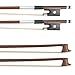 Mendini MV400 Ebony Fitted Solid Wood Violin with Hard Case, Shoulder Rest, Bow, Rosin, Extra Bridge and Strings - Size 1/4
