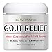 Gout Relief Cream - Clinical Strength Gout Support for Toe Finger Elbow Relief, Large 3oz Ultra Strength Arnica, MSM, Menthol, Instant Soothing Relief, Fast-Acting Anti-Inflammatory Relief