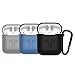 Easy+ Compatible with Case, 3 pcs Silicone Protective Cover 3 pcs Keychain (BlackBlueGrey)