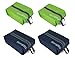Shoe Bags for Travel Storage Gym Bag Waterproof Nylon With Zipper for Men & Women (2 Green & 2 Blue)