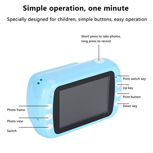 ZHJIUXINGBT Kinder Druckkamera, Mini-Sofortbildkamera, Sofortdruckkamera Thermodruckkamera Film Sofortbildkamera – Bild 8