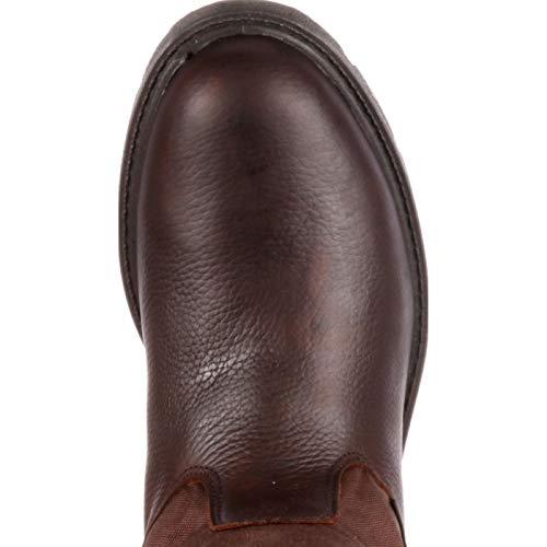 Georgia Men's Homeland Wellington Work Boot-M Pull, Brown, 10 M US - Thumbnail 5