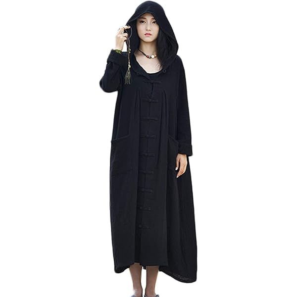 Amazon.com: CORETIC Women's Long Trench Coat Cotton Linen