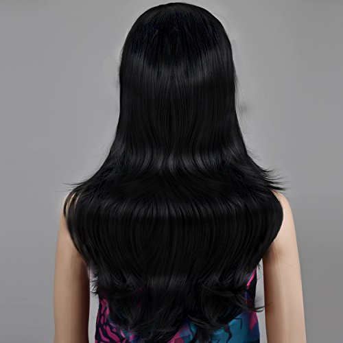 Ecvtop Wigs 28 inch Wavy Curly Cosplay Wig Attractive Women Long Curly Wigs - Image 3