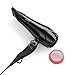BERTA -Hair-Dryer-Dual-Voltage-Travelling-Hair-Dryer,Ionic Hair Dryer, Foldable Hair Dryer Silver/Red Color…