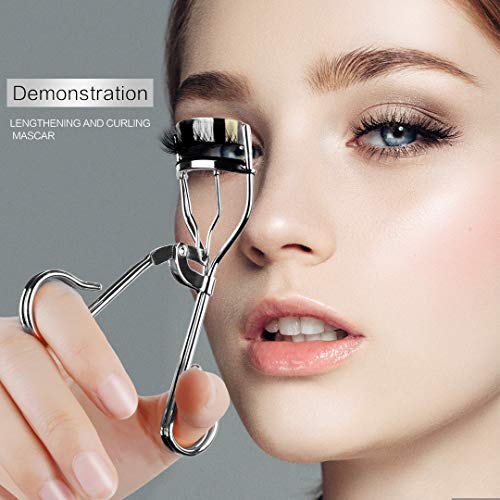 Eyelashes Dance Eyelash Curler Golden Lash Curler With Eyelash Brush & Refill Pads Lashes Curler No pain&no pinching Eyelashes Curler Fits All Eye Shapes - Thumbnail 2