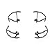 [DJI Tello Accessories] Prop Part Propeller Guard Blades Protector (Black)