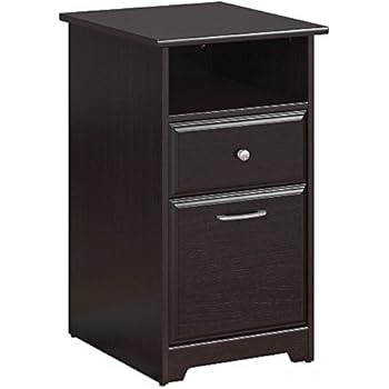 Amazon Com Bush Furniture Cabot 2 Drawer File Cabinet Espresso