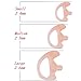 Replacement Earmold Earbud Earplug for M0torola Kenwood Two-Way Radio Air Acoustic Coil Tube Audio Kits (Pink, 3 Pairs-Small,Medium,Large)