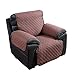 Argstar Reversible Recliner Cover Chair Protector Slipcover Easy Clean Chocolate/Natural