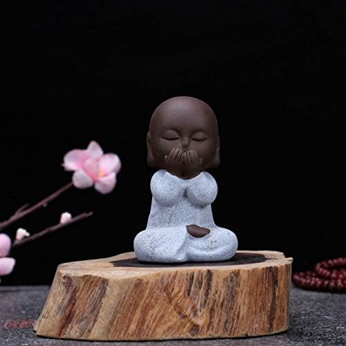 Kiartten Buddha Statue - Purple Send Buddha Statue Monk Tea Pet Boutique Car Accessories Small Sand Guanyin Ornaments Wholesale Buddha Statues