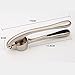 Kebley High-End Garlic Press Stainless steel Professional Heavy Soft-Handled Garlic Press Crush (silver)