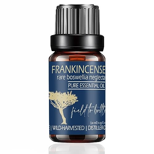 Balm of Gilead Frankincense Essential Oil for Skin & Face - Ethicaly Sourced, Wild-Harvested, Reviving & Fully Sustainable Rare Boswellia Neglecta - 0.330 fl Oz Traceable Field to Bottle
