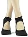 ELUTONG Pilates Yoga Non Slip Grips Socks 4 Pairs Sticky Ballet Workout Hospital Socks for Women