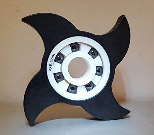 SteamPunk Spinners Darknado Supreme - ALUMINUM Black Anodized Fidget Spinner -