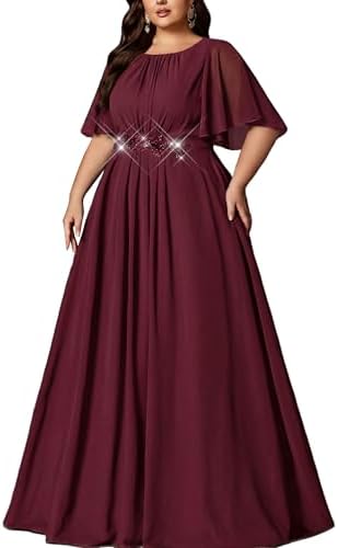 amazon burgundy mother of the bride dresses Amazon.com: Mother of The Bride Formal Evening Dress #813 (X-Large, Burgundy)  : Clothing, Shoes & Jewelry