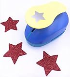 TECH-P Creative Life XXX-Large Shape Size 3-Inch(7.5cm) Multi-Pattern Hand Press Paper Craft Punch,Card Scrapbooking Engraving Kid Cut DIY Handmade Hole Puncher,Paper Craft Punch (Star)