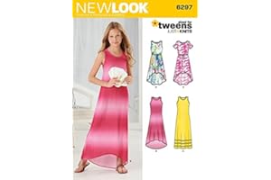 New Look Girls Easy Sewing Pattern 6297 Stretch Knit Summer Dresses