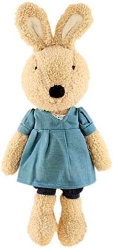 JIARU Soft Toy Bunny Animals Stuffed Plush Rabbits,Brown,16 Inches,1PC