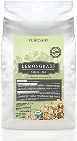The Best Natural Tea Lemongrass Certified Organic by USDA Herbal Tea Helps Blood Circulation, 3.5 Ounce