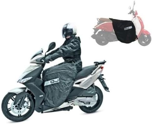 Compatible with KYMCO SUPER 8 125 leg covers for scooters to undergo waterproof OJ C002 Fast thermal cover quilted padding universal windscreen black