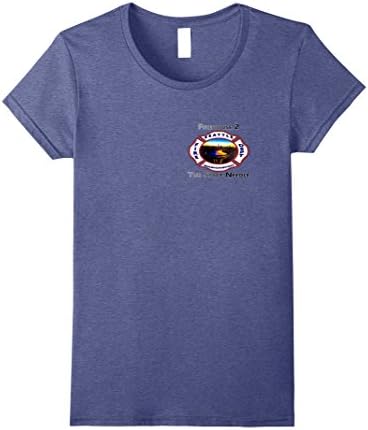 Womens Seattle Fire Station 2 T-Shirt Space Needle Small Heather Blue