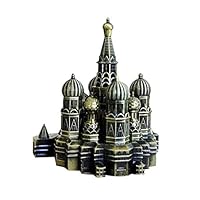 PROW City Retro Bronze Moscow Kremlin Decor Metal Statue Figurine Living Room Vintage Home Decor for Gifts Party Desktop Decoration (4.7 Inch)