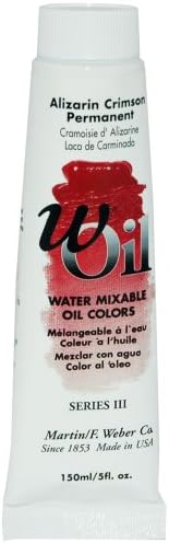wOil 150ml Water Mixable Oil Color, Alzarin Crimson