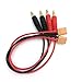 FLASH HOBBY 2 PCS RC Battery Charge Cable XT30 Female Plug to 4mm Bullet Banana Connector 18AWG Wire for RC Helicopter Quadcopter Lipo Battery