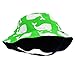 Little Me Reversible Printed Solid Bucket Sun Hat for Baby Boys with Chin Strap
