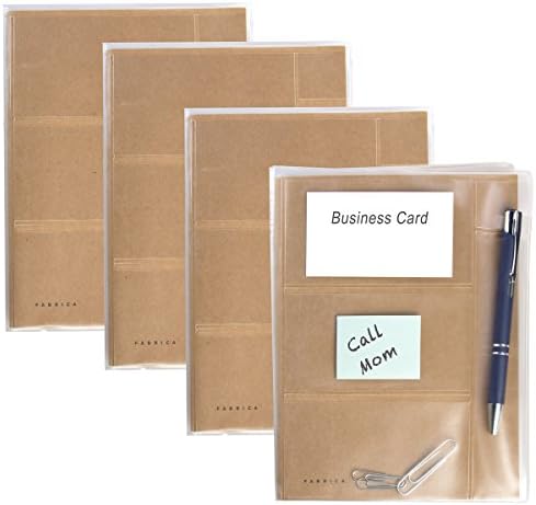 Fabrica (4 Pack) Unlined Sketch Book 100 Page Blank Journal Small Sketchbook for Drawing Soft Cover Kraft Brown