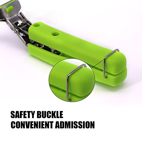 image for TOPULORS Kitchen Stainless Steel Exquisite Bowl Pot Pan Gripper Clip H
