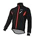 RockBros Winter Cycling Fleece Thermal Windproof Jacket Outdoor Sport Coat Casual Riding Long Sleeve Jersey for Men Black