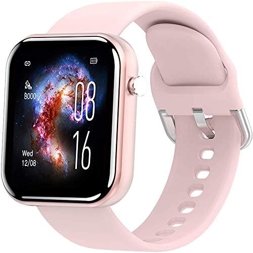 1.54″ Large Screen Smart Watch, Sports Mode Smart Bracelet, IP67 Waterproof, Multi-functional Smartwatch, Smart Band, Running Watch, Japanese Instruction Manual (English Language Not Guaranteed) (Pink)
