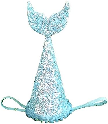Mwfus Kids Children Mermaid Sequin Birthday Party Cosplay Tiara Halloween Hair Accessories Headband