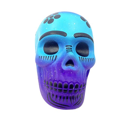 image for iLH ZYooh Jumbo Skull Squeeze Toys Squishy Cream Scented Slow Rising D
