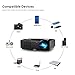 Portable Video Projector Full HD Home Theater Cinema Projectors Native 720P Support 1080P 2500 Lumens 200