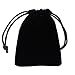 SCOO Hand Carved Natural Genuine Obsidian Cross Amulet Pendant Necklace