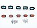 CNKF 5 Sets DT 8 Pin black male and female auto Waterproof Electrical Wire Connector Plug DT06-8S DT04-8P